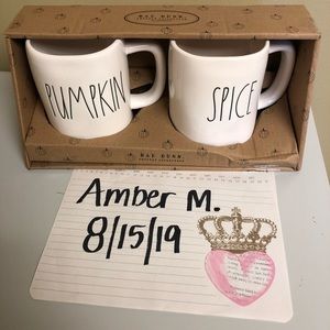 Pumpkin Spice Rae Dunn mug set